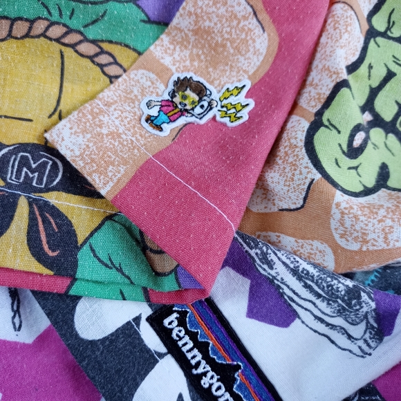 Vintage Custom TMNT 1988  / Batman 1992 / Reworked Bennygonia Shorts - Picture 5 of 8